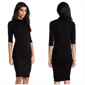 Bobi Los Angeles Turtleneck OLIVE GREEN Dress